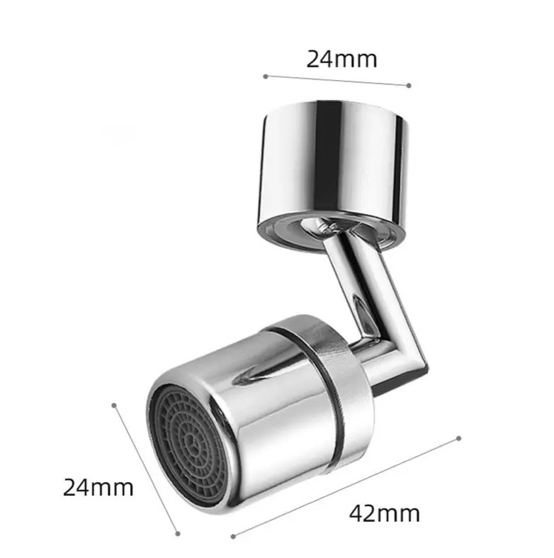 Rotatable Extension Faucet Aerator 720 Degree Swivel Robotic Arm Filter Sink Water Tap Bubbler Kitchen Single Handle Faucet