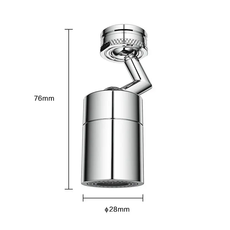 Rotatable Extension Faucet Aerator 720 Degree Swivel Robotic Arm Filter Sink Water Tap Bubbler Kitchen Single Handle Faucet