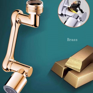 Faucet Extender, Large Angle Rotating Splash Faucet Aerator Universal 1080 Swivel Robotic Arm Swivel Extension