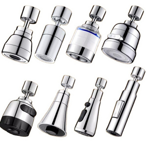 Stainless Steel Anti-splash Faucet 1080 Degrees Rotating Faucet Extender Aerator With 2 Water Outlet Modes For Tap