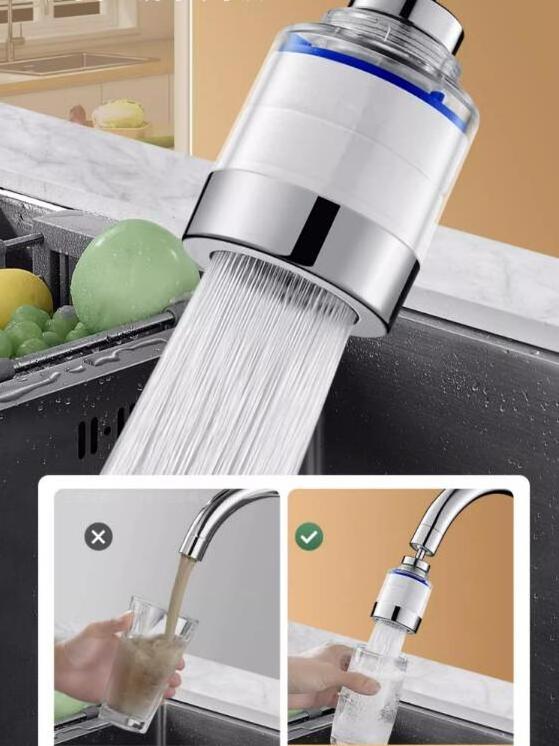 Stainless Steel Anti-splash Faucet 1080 Degrees Rotating Faucet Extender Aerator With 2 Water Outlet Modes For Tap