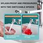 1080 Swivel Faucet Extender Sink Aerator 2 Mode Splash Water Filter Extension, Kitchen Bathroom