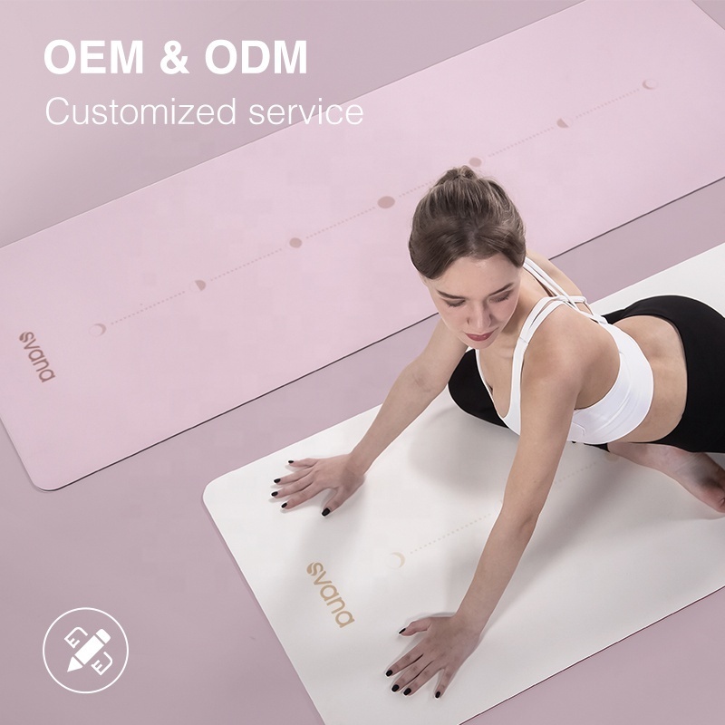 Custom Logo Printed Natural rubber PU Eco-friendly 4mm 5mm set Non-slip travel yoga mat and bag high quality OEM ODM