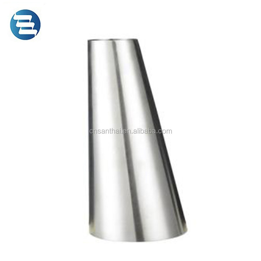 DIN 3A SMS ISO Pipe Butt Weld Sanitary Stainless Steel Eccentric Reducer