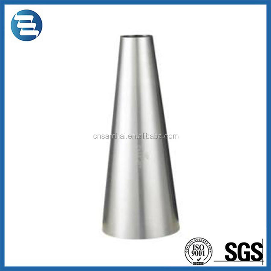 DIN 3A SMS ISO Pipe Butt Weld Sanitary Stainless Steel Eccentric Reducer