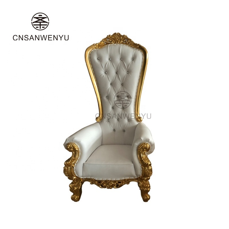 Wedding Chairs Metal Modern Wood Weeding Gold Silver High Back King White Throne Chair