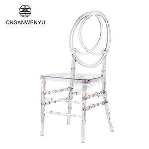 Wholesale Clear Acrylic Crystal Resin Event Phoenix Tiffany Chiavari Transparent Plastic Dining Chair For Weddings And Banquet