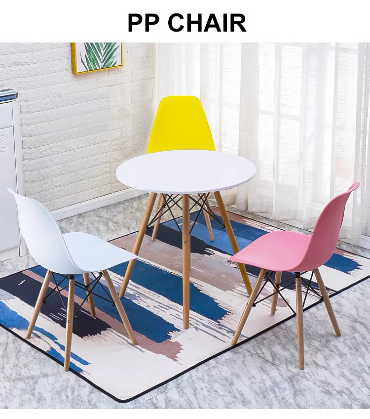 Nordic Dinning Room hotel Furniture Sillas Plasticas Chaise Cheap Modern Restaurant Leisure Cafe Plastic Dining event Chair