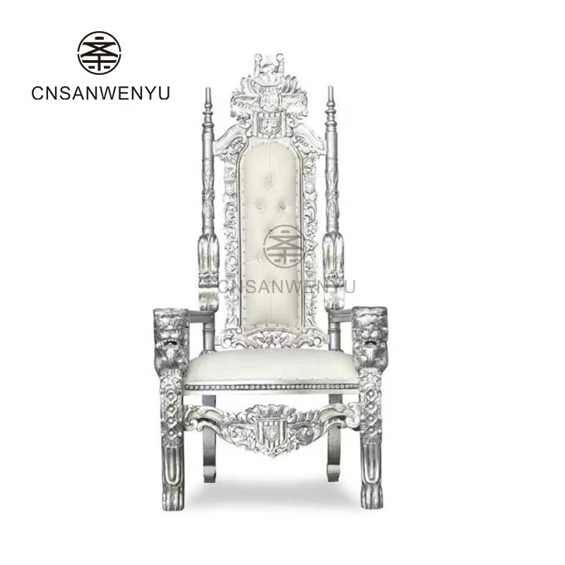 Wedding Chairs Metal Modern Wood Weeding Gold Silver High Back King White Throne Chair