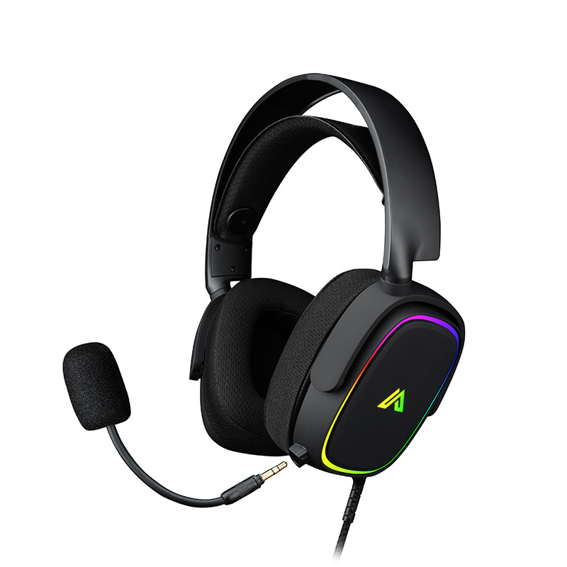 Custom Logo Noise Cancelling 7.1 Pc Stereo Gaming Headset Headphones With Microphone Led Light