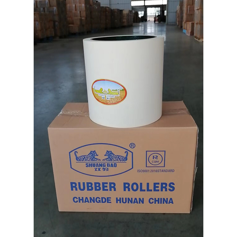 Best Selling Rice milling machinery manufacturer sells rice husking rubber roller mill drums white 10 inch rubber rollers