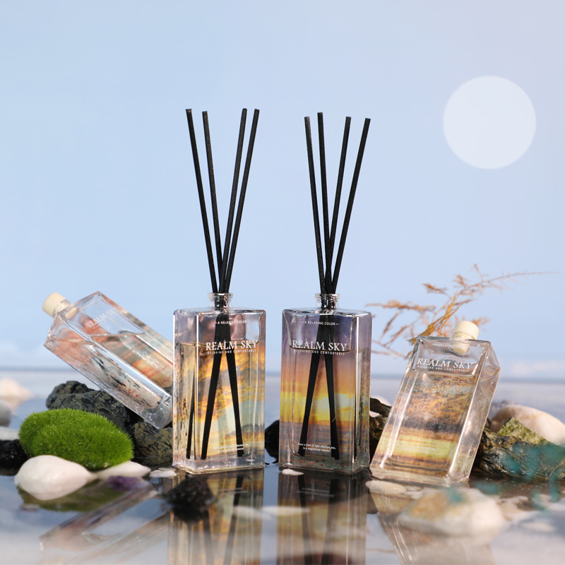 Sky Mirror No Fire Fragrance Bedroom Perfume Glass Bottle Christmas Air Freshener Decoration Birthday Hand Gift Reed Diffuser