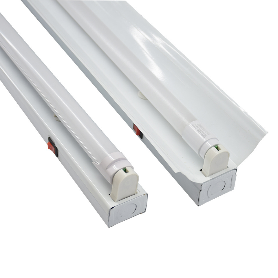 LED T8 tube cover with switch assembly line workbench high illumination 40W 1.2M double row energy-saving light