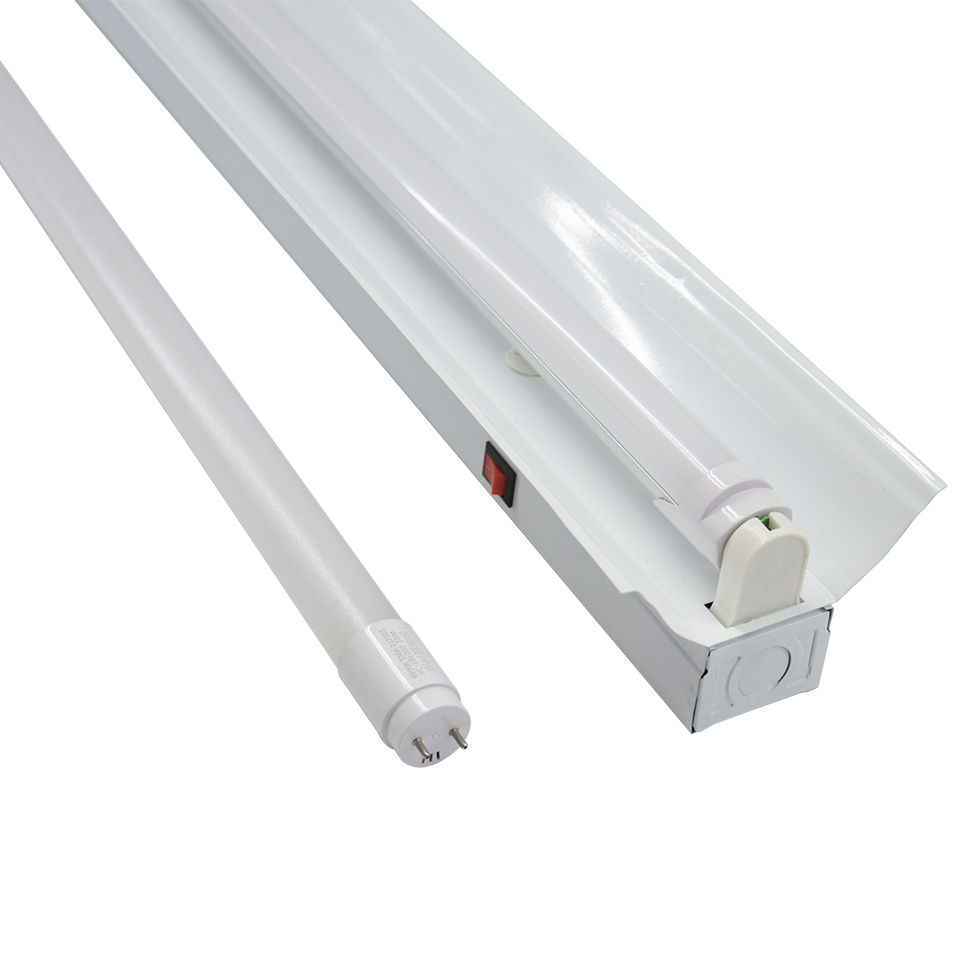 LED T8 tube cover with switch assembly line workbench high illumination 40W 1.2M double row energy-saving light