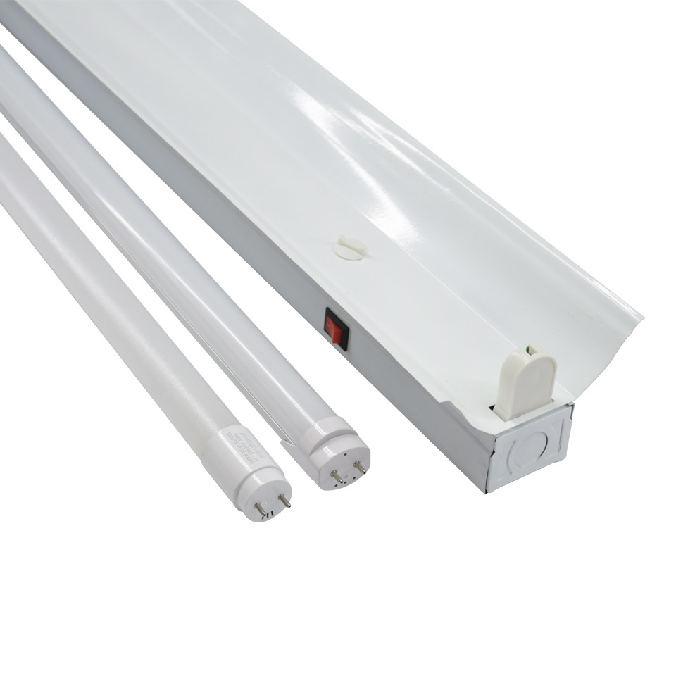 LED T8 tube cover with switch assembly line workbench high illumination 40W 1.2M double row energy-saving light