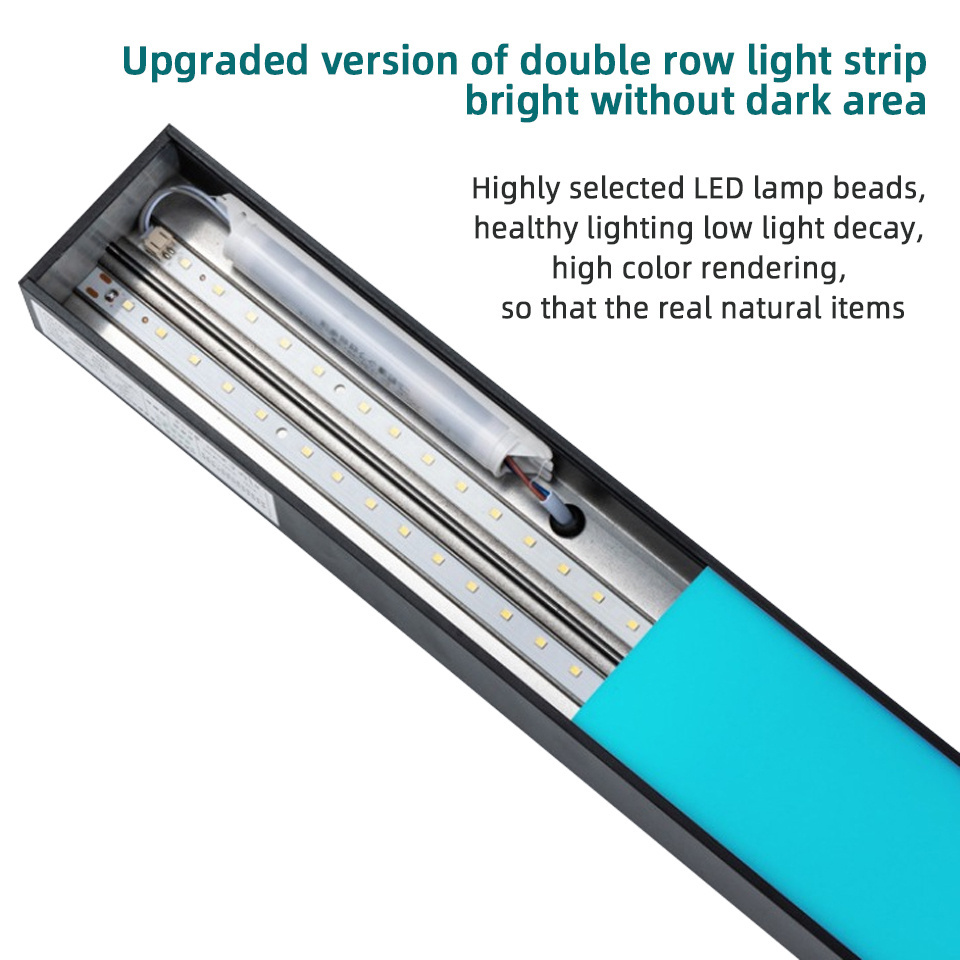 seamless splice Professional Commercial Lamp Led Five-sided luminous Strip Light Ceiling Light For Gym Office Shopping Mall