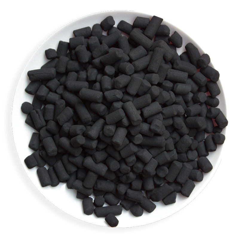 4mm Impregnated KOH Pellet Activated Carbon Coal Based Extrude Charcoal Waste Gas Treatment