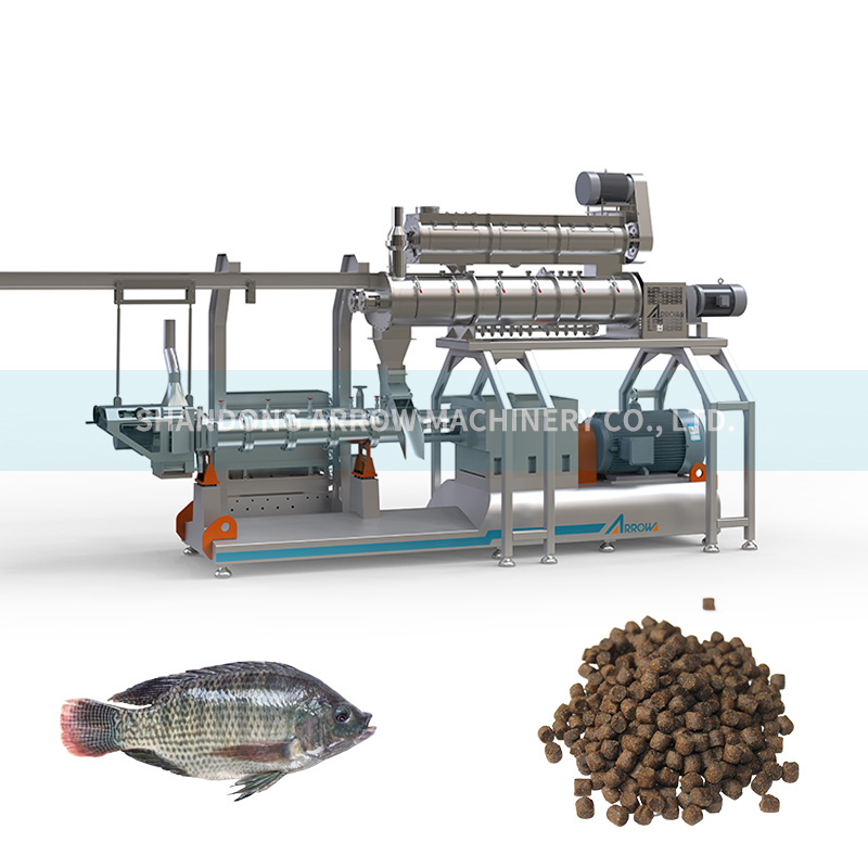 Aquarium fish feed flake food processing machine floating fish feeds making extruder machines