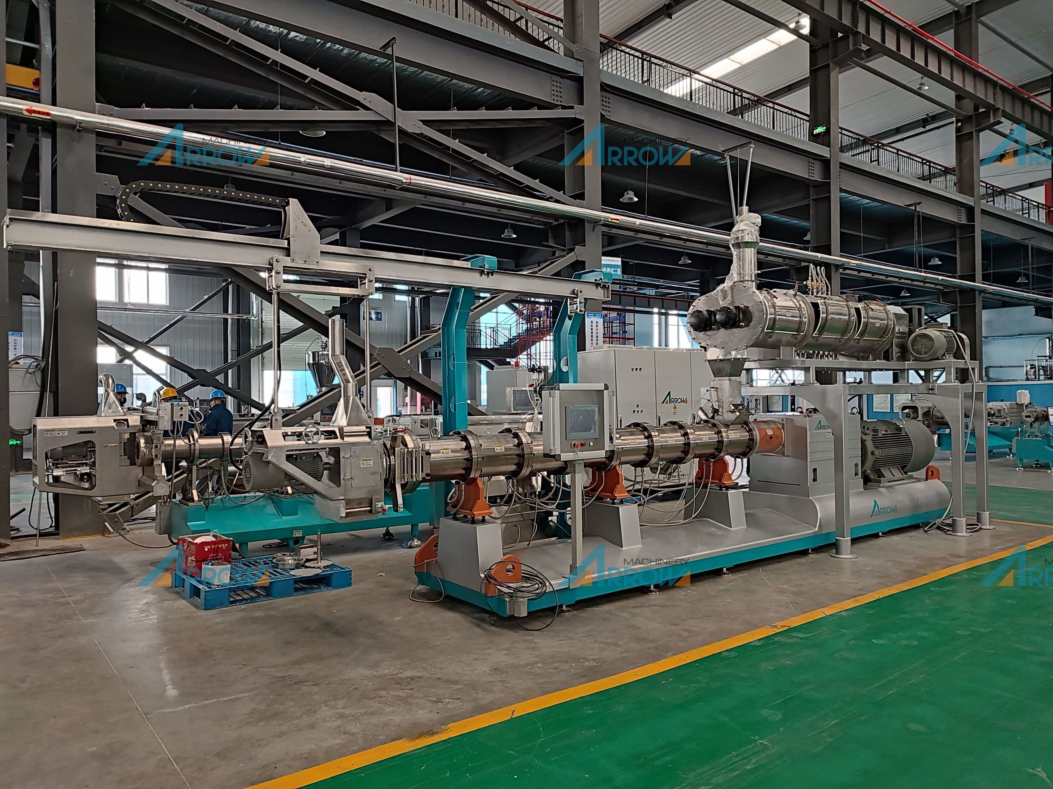 Fish feed process machinery / Sinking fish food production line