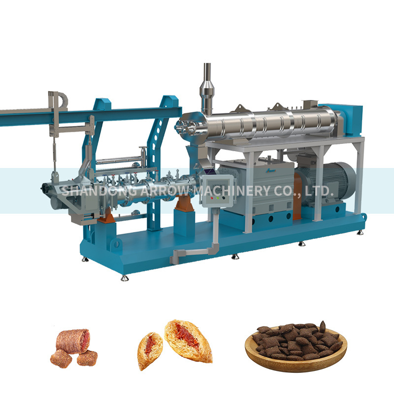 Professional Automatic Complete Pet Dogs Food Making Extruder Machine