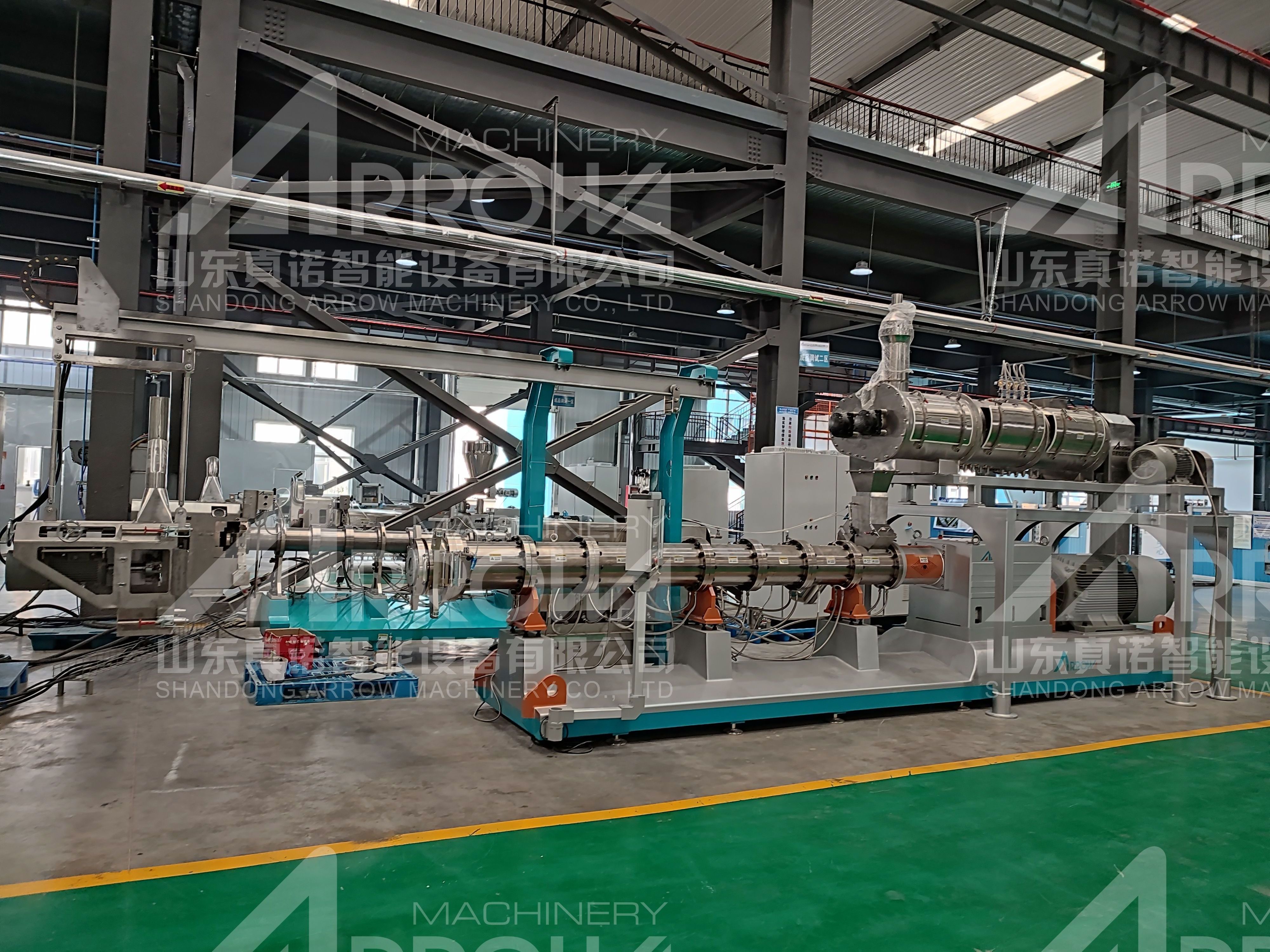 dry dog feed extruder pet food pellets machine production line