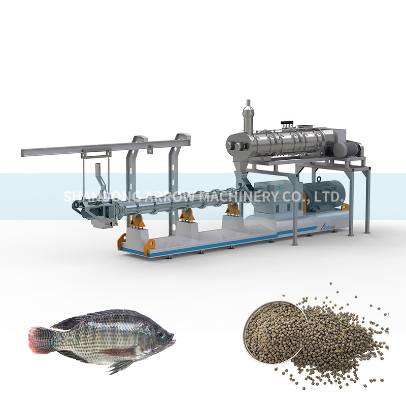 Commercial Manufacturers Fish Feed Pallet Machine Fish Feed Machinery Line