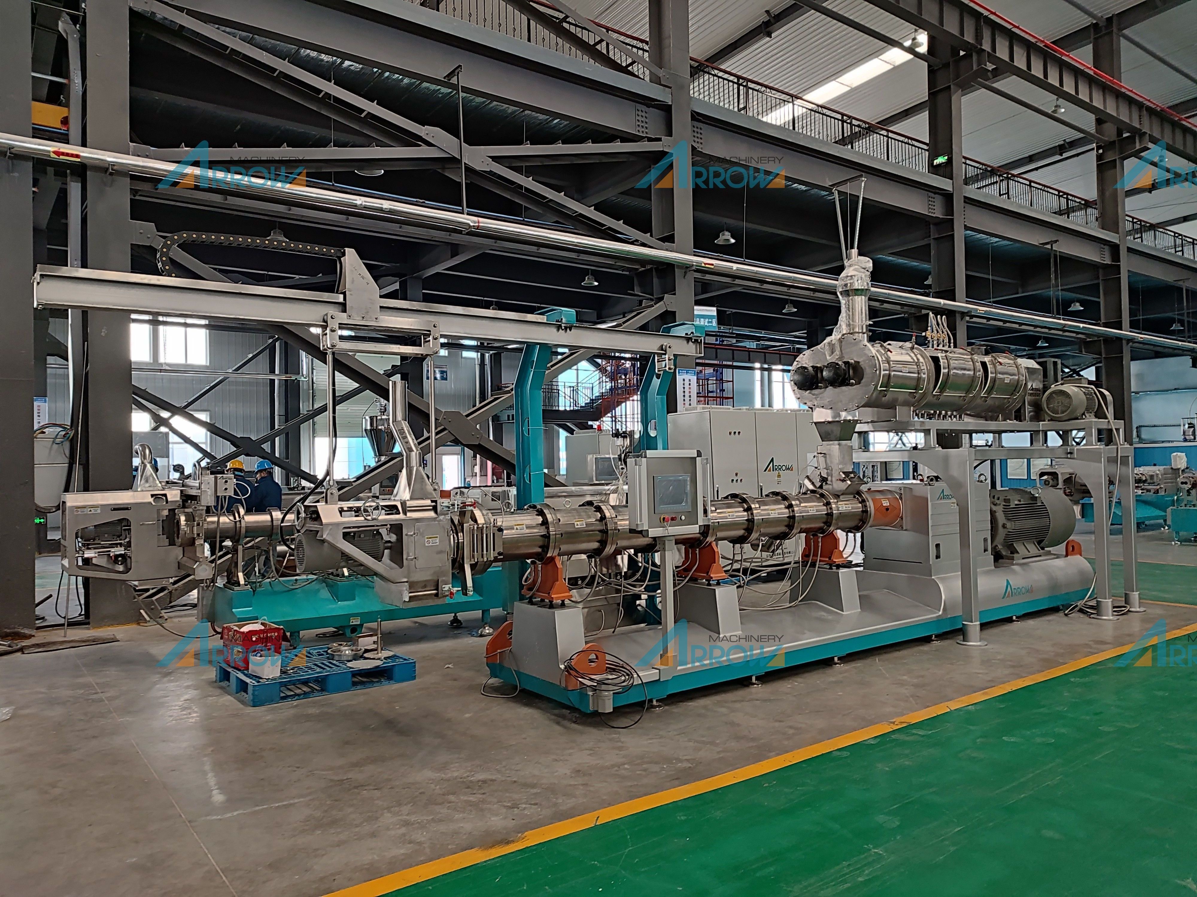 Fish feed process machinery / Sinking fish food production line