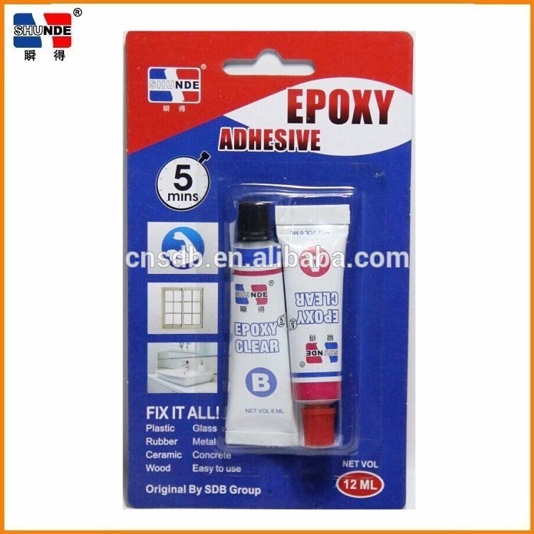 5 minutes transparent clear epoxy AB glue in tube