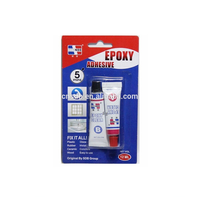 5 minutes transparent clear epoxy AB glue in tube