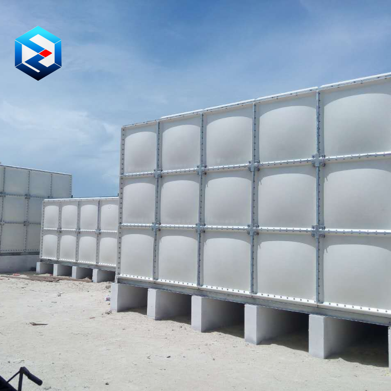 Good Performance 96M3 Square GRP Water Storage Tanks for Domestic Application with size 8x6x2m