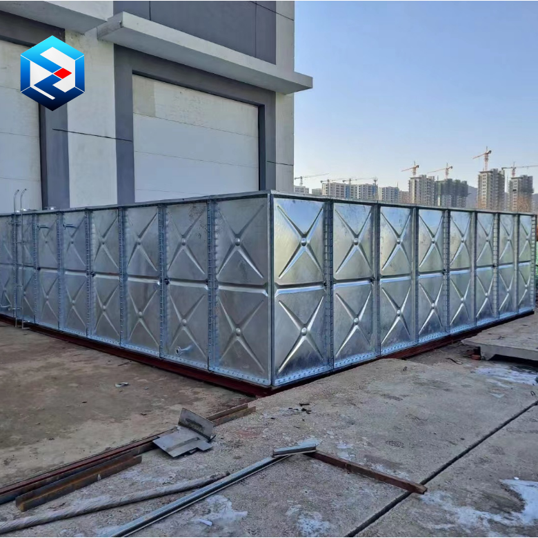 Cheaper Price Galvanized Square Potable Water Panel Tank Industry Used in South  Africa