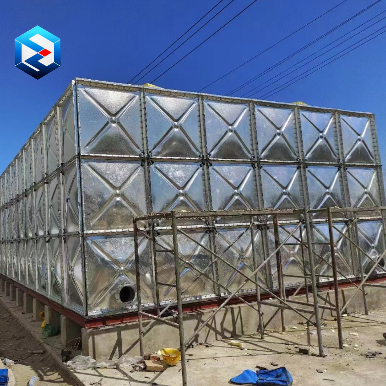 Cheaper Price Galvanized Square Potable Water Panel Tank Industry Used in South  Africa