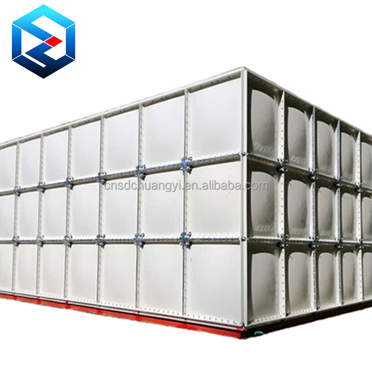 5000 litrs Factory Hot Sale Square FRP Fiberglass Rain Water Storage Tank For Irrigation