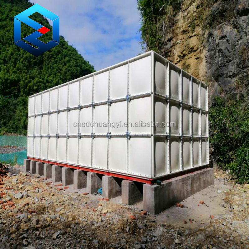 High Quality 1-5000M3 GRP FRP SMC  Assembled Water Tank Bolted Panellized Cheaper Price Longer Lifetime ISO Certificate