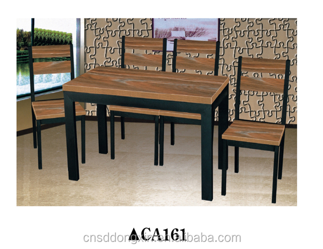 Malaysian wood furniture dining table set / used dining room furniture for sale CA161