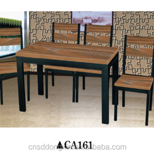 Malaysian wood furniture dining table set / used dining room furniture for sale CA161