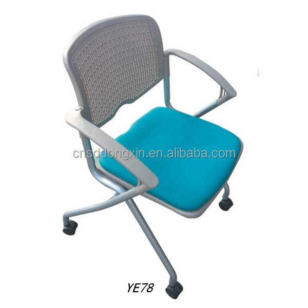 Popular office chair fabric Powerful wheel chairs Cheap plastic folding chairs on sale YE78