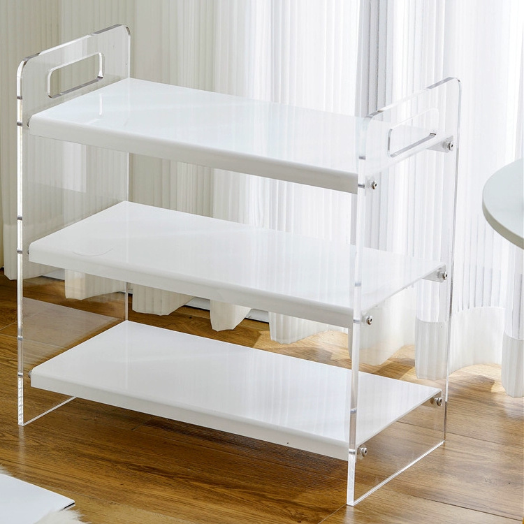 Home Acrylic Multi-Layer Shoe Rack Transparent Display Organizer for Efficient Shoe Storage in Entrance Foyer