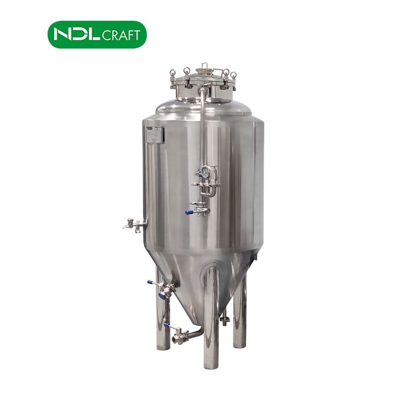 Stainless Steel 300L 500L 1000L Jacketed Conical Fermenter For Beer Brewing Equipment