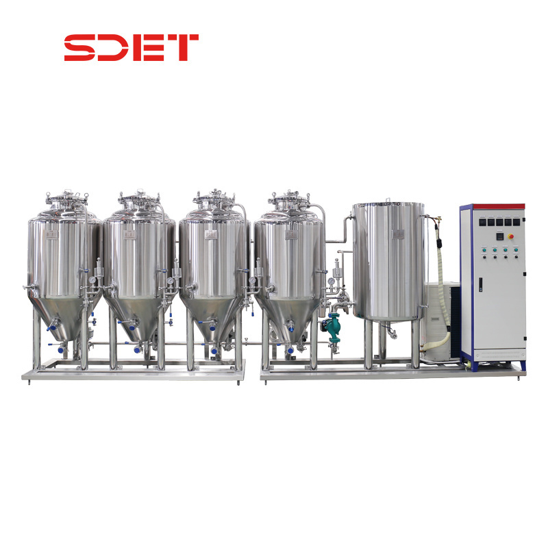 Four Vessel Nano Brewery 200 L Micro Brewing Equipment Bar Used 200l Brewery Equipment for Sale Beer Brewing and Fermenting