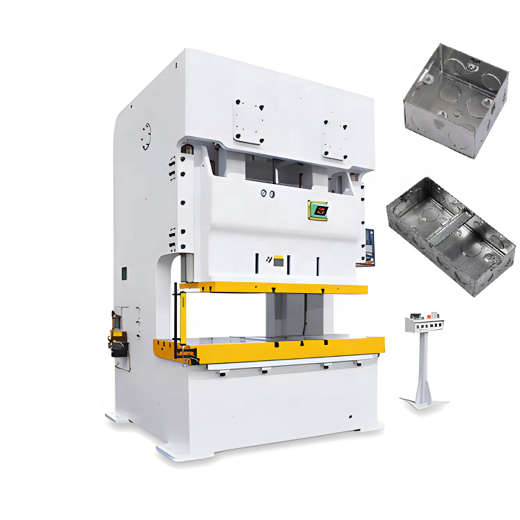 Electrical metal box 3*3 switch junction box making PNEUMATIC PUNCHING POWER PRESS  metal stamping machine