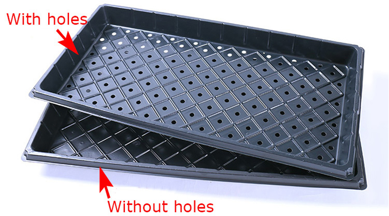 Wholesale Greenhouse Hydroponic Flat Seedling Tray Suppliers Plastic Plant Seed Starter Nursery Trays