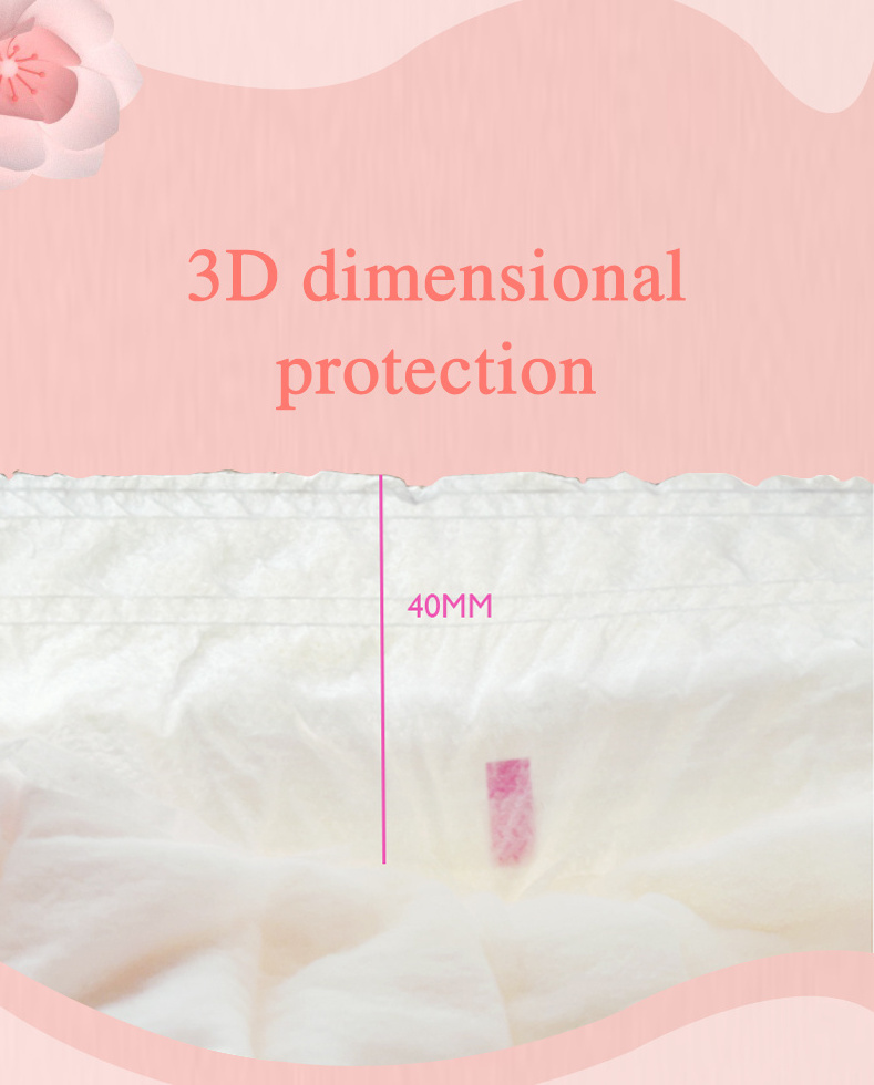 wholesale women sleep hygiene products disposable organic cotton women menstrual pads  organic biodegradable sanitary napkin