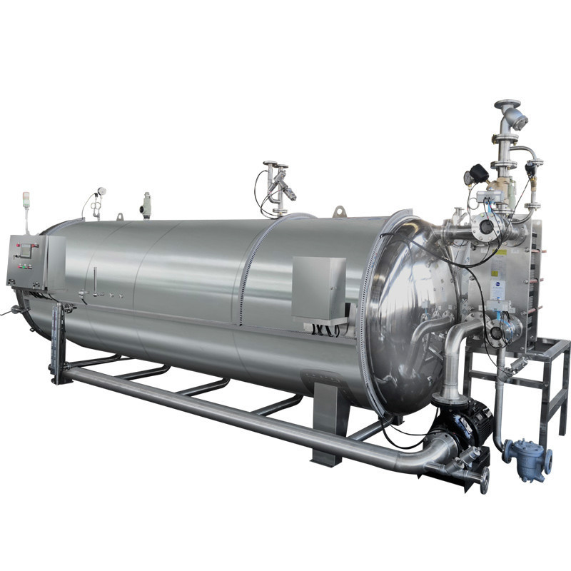 Hot Water Spray High Pressure Horizontal Sterilizer Autoclave Retort