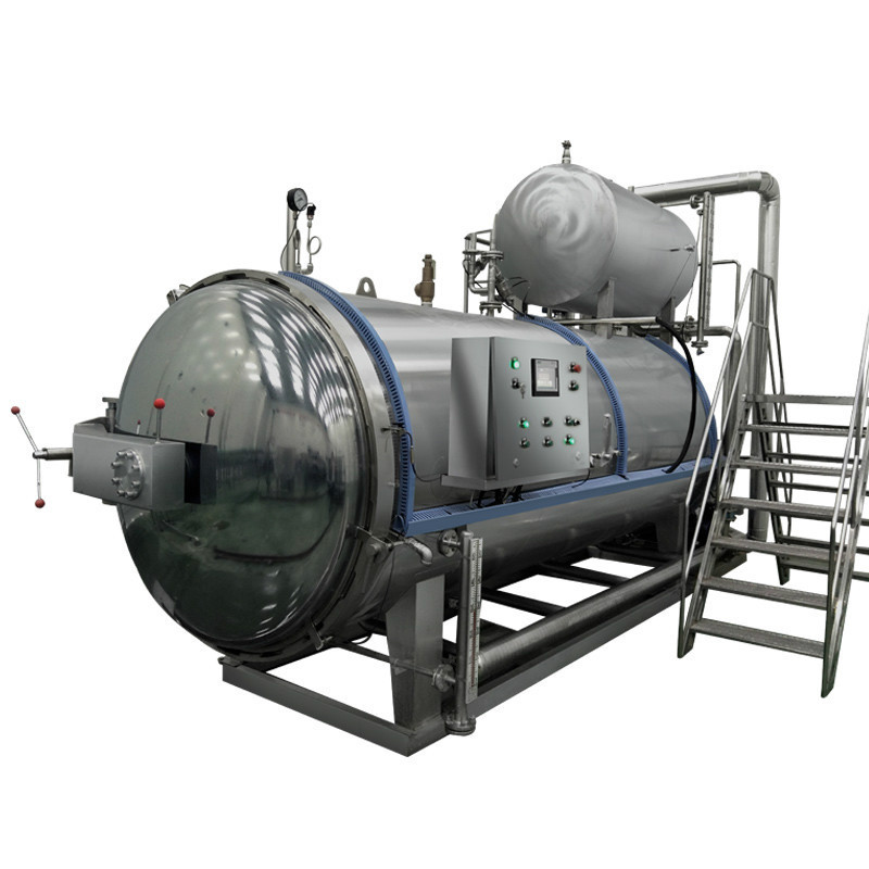 Hot Water Spray High Pressure Horizontal Sterilizer Autoclave Retort