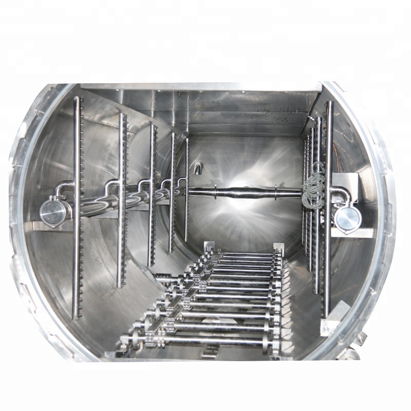 horizontal steam water spray retort sterilizer / autoclave sale for cup