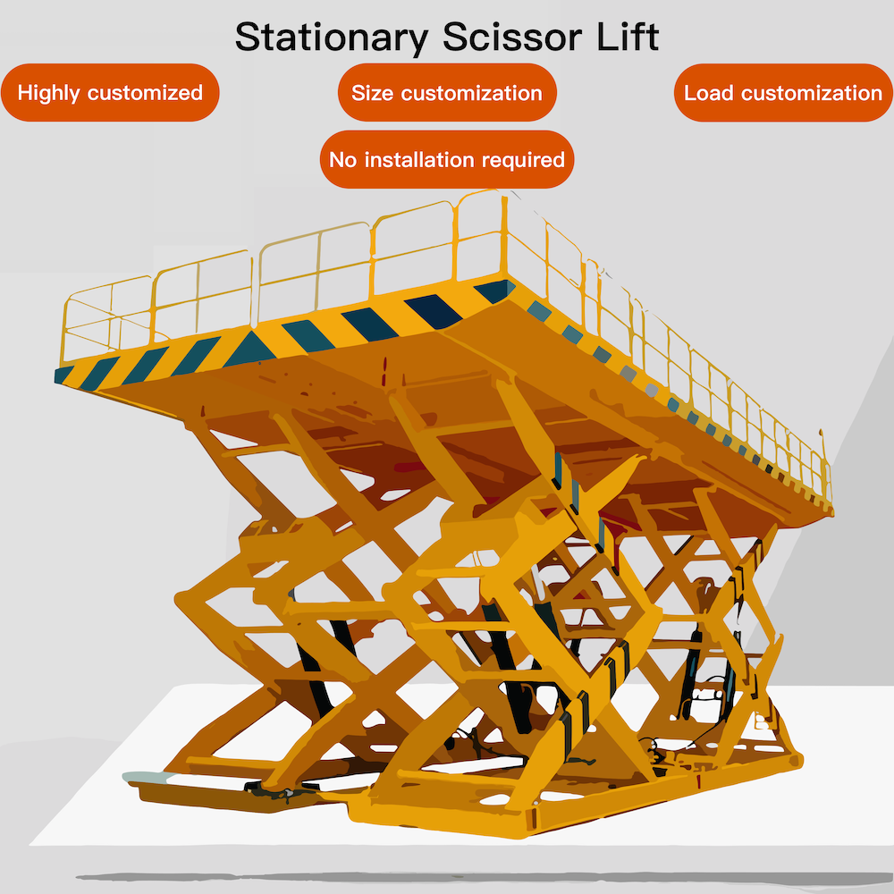 Heavy Duty Mini Pallet Hydraulic Lift Tables Indoor and Outdoor Industrial Fixed Embedded Scissor Scissor Lift