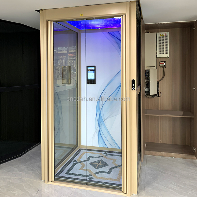 High quality residential elevator small home elevator vertical hydraulic house villa lift passenger elevators