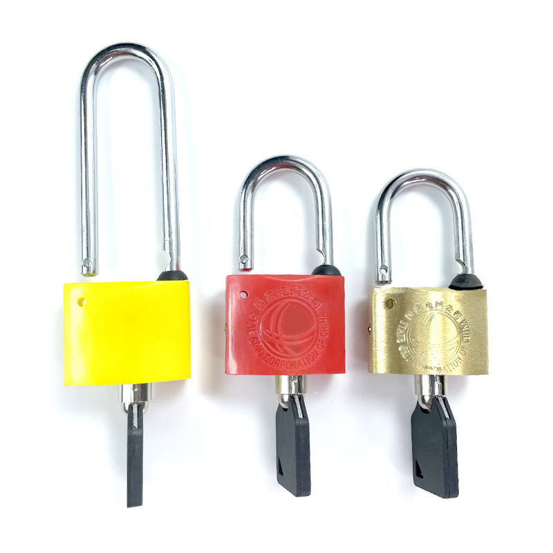 ABS Coated Padlock Seals with Master Key Numbered Plastic Security Padlock Seal ABS Coated Cargo Padlock Lock