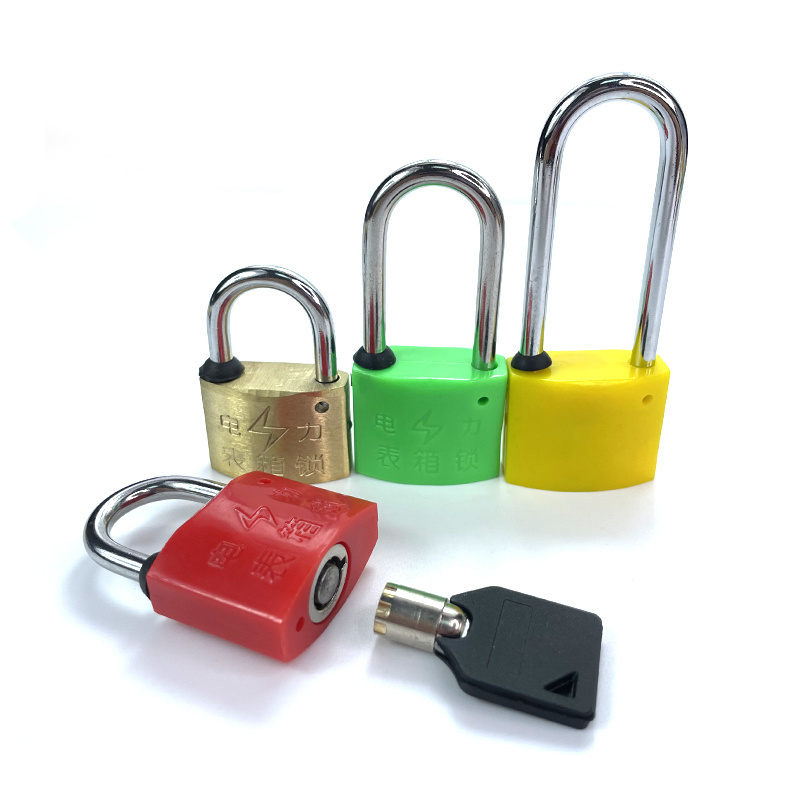 ABS Coated Padlock Seals with Master Key Numbered Plastic Security Padlock Seal ABS Coated Cargo Padlock Lock